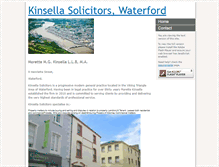 Tablet Screenshot of kinsellasolicitors.com